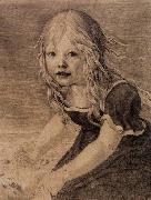 Karl friedrich schinkel Portrait of the Artist's Daughter, Marie Germany oil painting artist